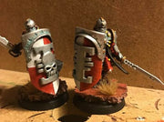 10x Sigilite Corp - Bent Shield Insignias (11x18mm 3d printed Similar product (Courtesy of Sander Buurman)