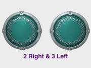 Braided Ring - Round Power Shields (L&amp;R) 3d printed