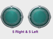 Braided Ring - Round Power Shields (L&amp;R) 3d printed