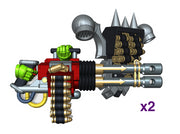 Chaos Anger Cannon wPack (SM) 3d printed Medium = 2 Guns &amp; Packs