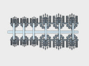 Legio Caged Skull - Tiny Titan Insignias Kit 3d printed includes 2 sizes