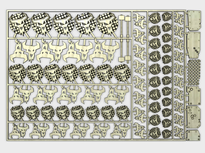 Bull Skullz - Clan Branding Kit 3d printed