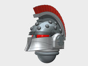 10x Crested - Studded Ferrum Helmet 3d printed 10 Helmets per pack