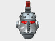 10x Crested - Studded Ferrum Helmet 3d printed