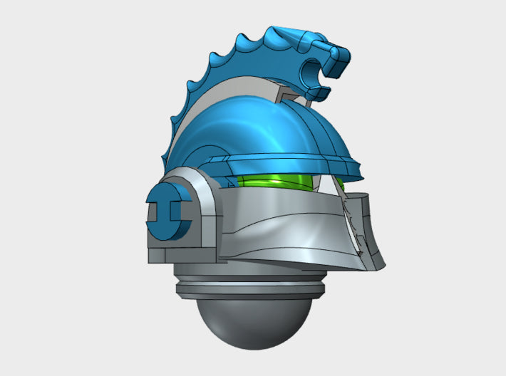 10x Hydra Legion - Ferrum Coms Helmets 3d printed