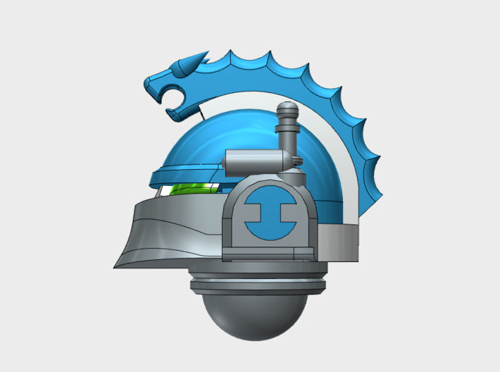 10x Hydra Legion - Ferrum Coms Helmets 3d printed