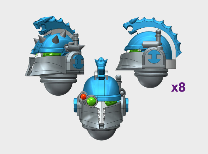 10x Hydra Legion - Ferrum Helmets : Squad Set 3d printed