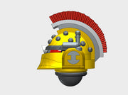 10x Iron Ridge Gunners - Studded Ferrum Helmets 3d printed