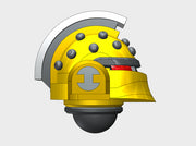 10x Iron Ridge Gunners - Studded Ferrum Helmets 3d printed