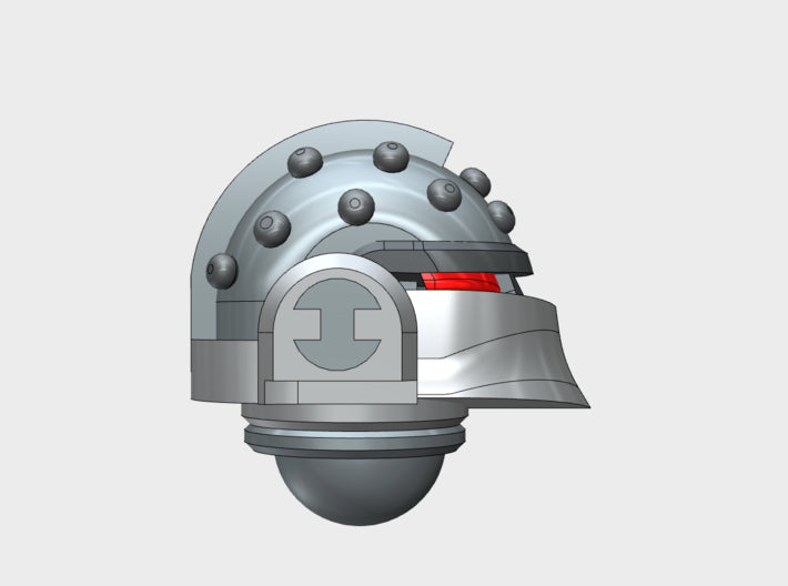 10x Base - Studded Ferrum Helmet 3d printed
