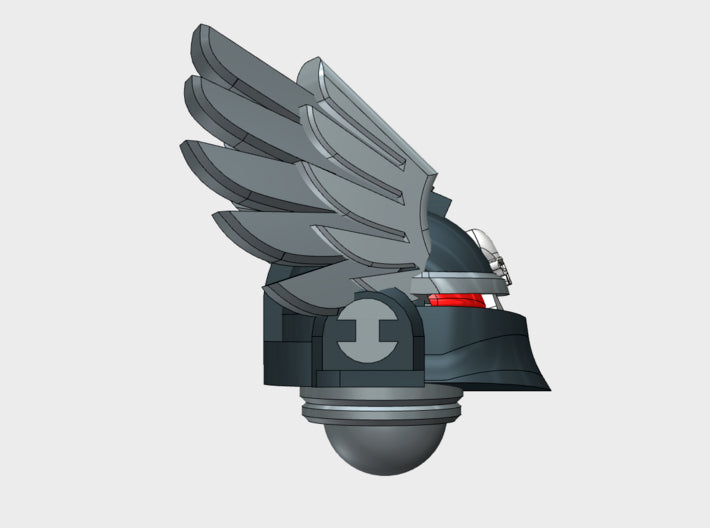 10x Winged Knight - Ferrum Helmets 3d printed