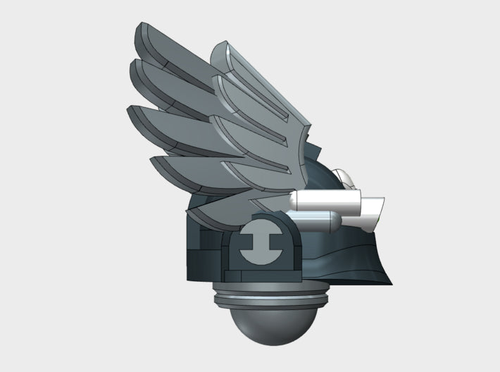 10x Winged Knight - Ferrum Optics Helmets 3d printed