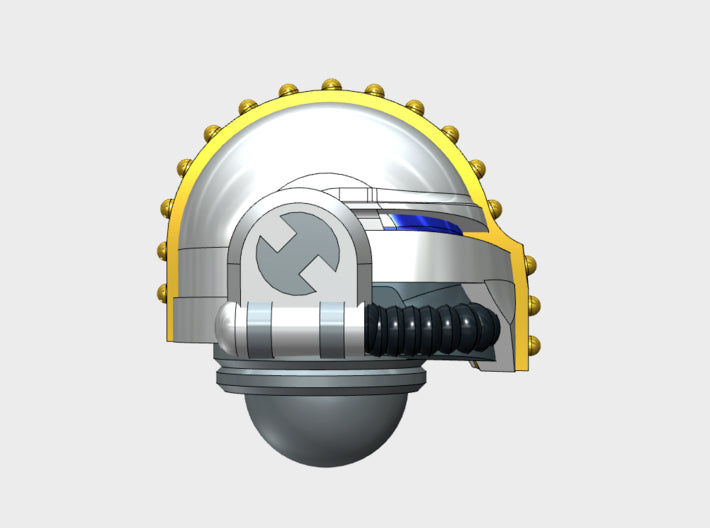 10x Base - Teutonic Helmets 3d printed