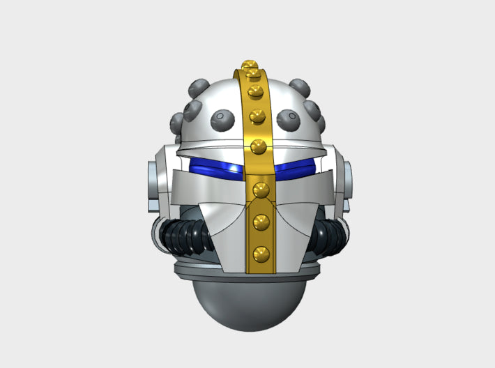 10x Base - Studded Teutonic Helmets 3d printed