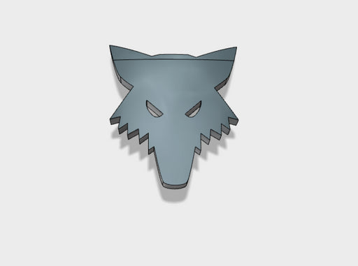 60x Wolf Head - Shoulder Insignia pack 3d printed