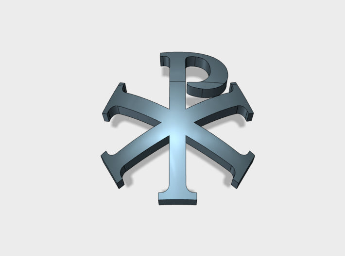 60x Chi Rho - Shoulder Insignia pack 3d printed