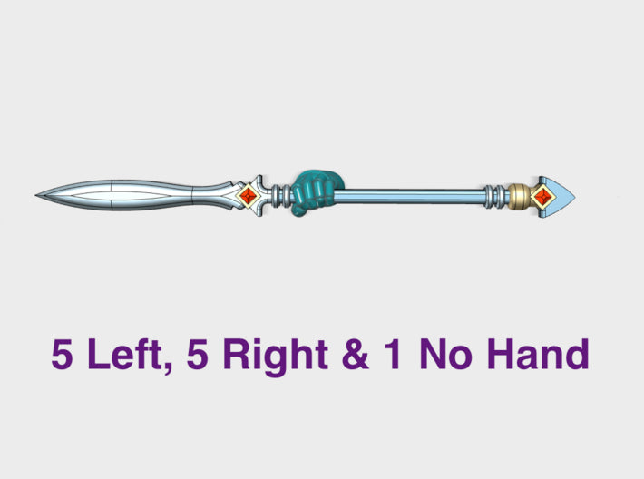 11x Energy Spear : Lagavullun (SM) 3d printed (SM) Sized to best fit Standard Marines