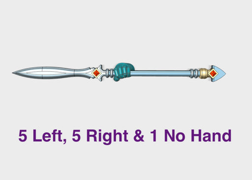 11x Energy Spear : Lagavullun (SM) 3d printed (SM) Sized to best fit Standard Marines
