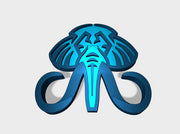 60x Mastodon - Shoulder Insignia pack 3d printed