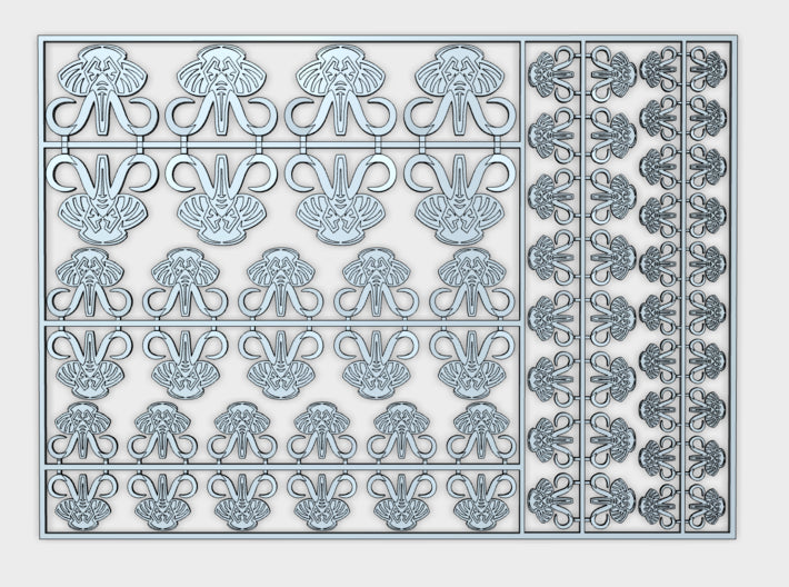 Mastodon - Flat Vehicle Insignia pack 3d printed