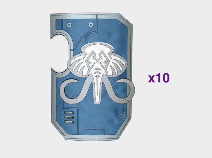 Mastodons - Marine Boarding Shields 3d printed