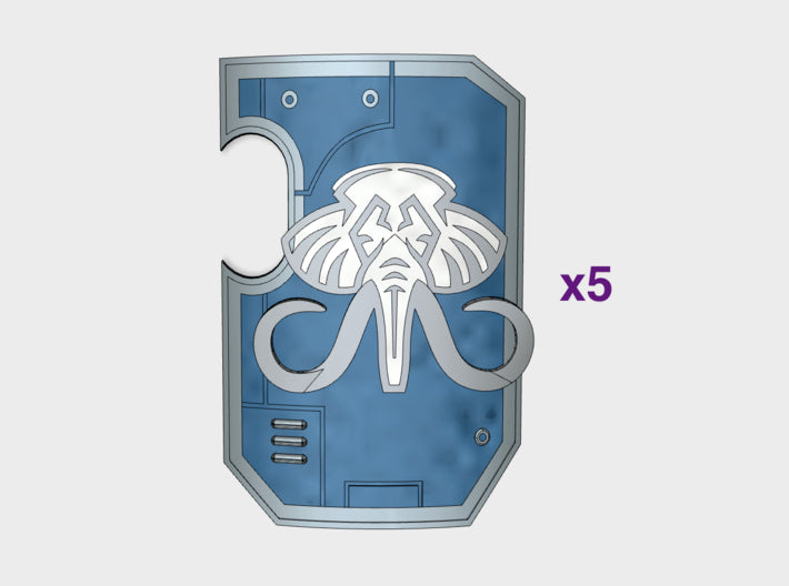 Mastodons - Marine Boarding Shields 3d printed