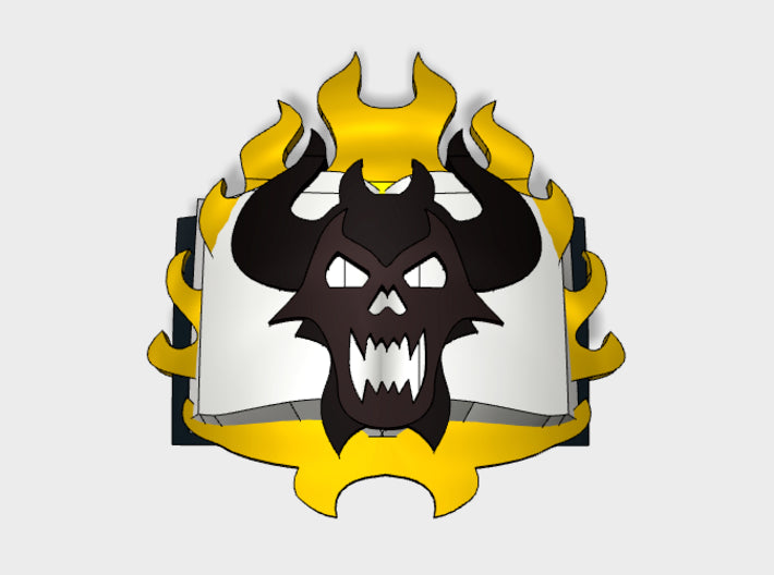 60x Book of Demons - Shoulder Insignia pack 3d printed