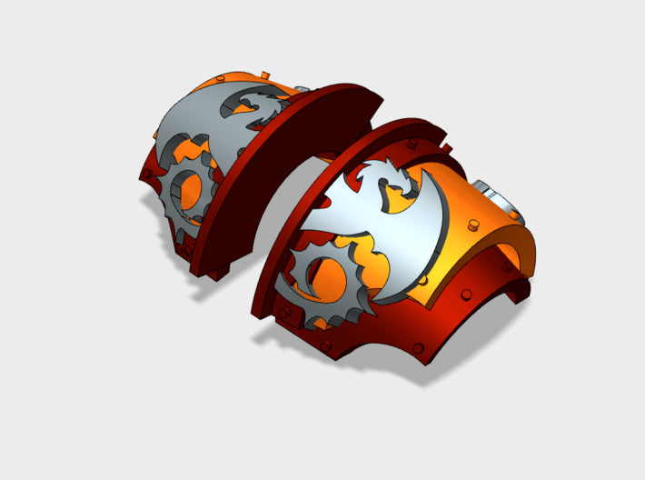 5x Void Drakes - T:2a Cataphractii Shoulder Sets 3d printed