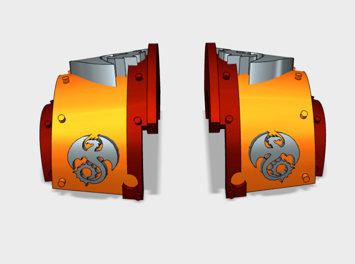 5x Void Drakes - T:2a Cataphractii Shoulder Sets 3d printed