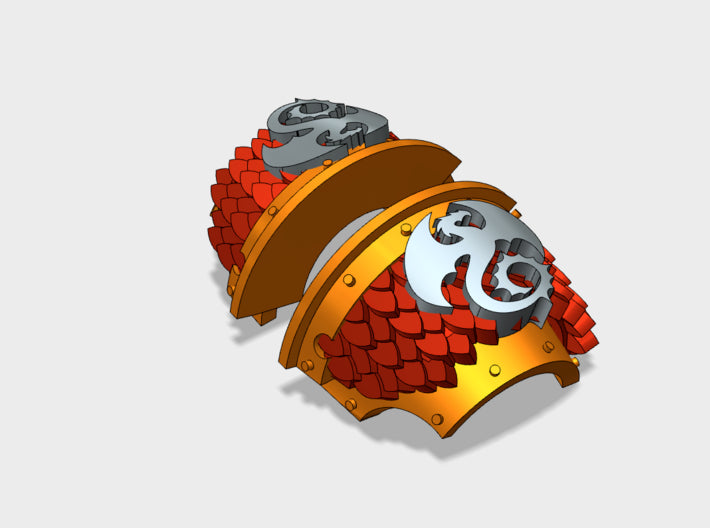 5x Void Drakes (FR) - T:2s Cataphractii Scaled Pad 3d printed