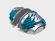 5x Hydra Legion - T:2s Cataphractii Scaled Pads 3d printed