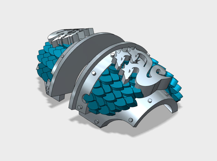 5x Hydra Legion - T:2s Cataphractii Scaled Pads 3d printed