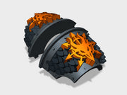 5x Devil Dragons - T:2s Cataphractii Scaled Pads 3d printed