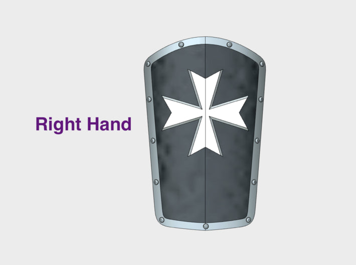 Maltese Cross - Manowar Power Shields (Right) 3d printed