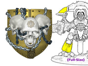 Legio Iron Vigil : Full-Sized Knight Insignia Set 3d printed For a Full-Sized Knight