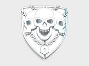 20x Iron Vigil - Bent Insignias (7mm)	 3d printed