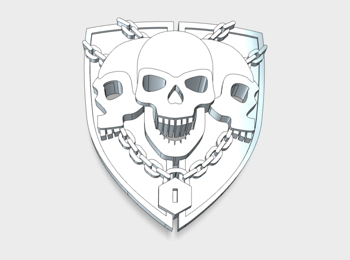 20x Iron Vigil - Bent Insignias (7mm)	 3d printed