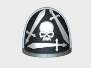 10x Silver Guard - G:4a Shoulder Pads 3d printed