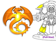 Void Drakes : Full-Sized Knight Insignia Set 3d printed These bits are for a full-size Knight.