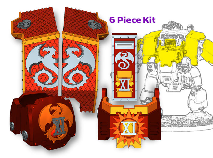 Void Drakes: Full Redem Kit 3d printed Will fit the Primaris Redemptor model