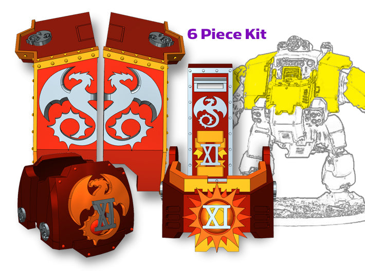 Void Drakes: Full Redem Kit 2 3d printed Will fit the Primaris Redemptor model