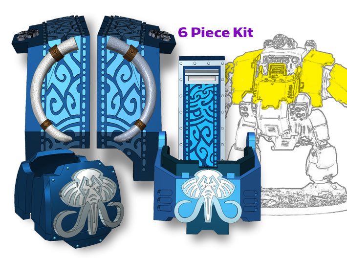 Mastodon: Full Redem Kit 3d printed Will fit the Primaris Redemptor model
