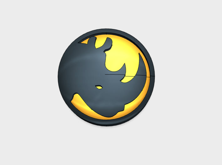 60x Black Rhinos - Right Shoulder Insignias 3d printed