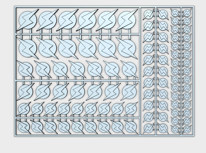 Metroid - Vehicle Insignia pack 3d printed