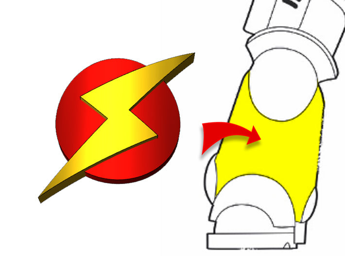 20x Metroid - Small Bent Insignias (5mm) 3d printed