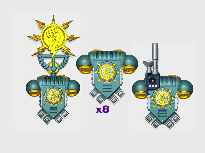 Storm Fists - Prime:1 PACs [Squad 1] 3d printed