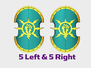 Storm Fists - Trojan Power Shields (L&amp;R) 3d printed Large = 10 Shields (L&amp;R)