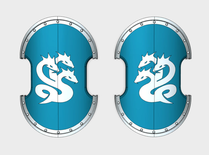 Hydra Legion - Trojan Power Shields (L&amp;R) 3d printed