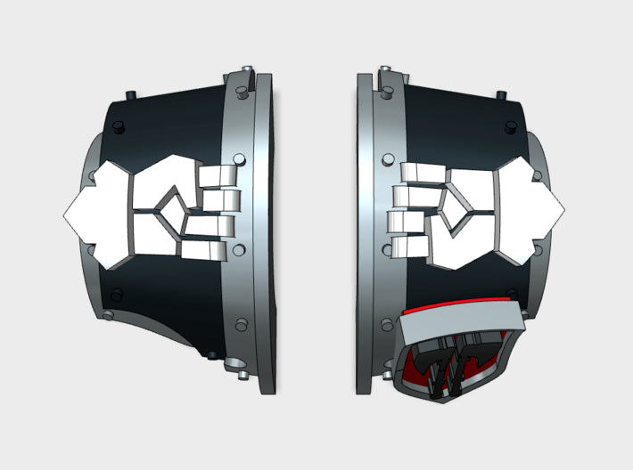 5x King Executioners - T:2c Cataphractii Shoulder 3d printed