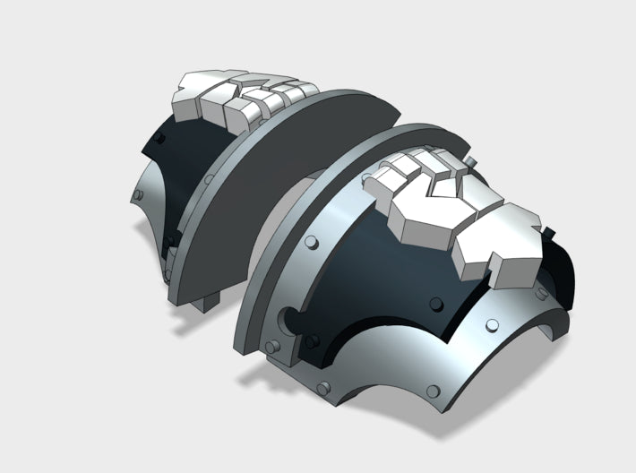 5x Kings Fist 2 - T:2a Cataphractii Shoulder Sets 3d printed